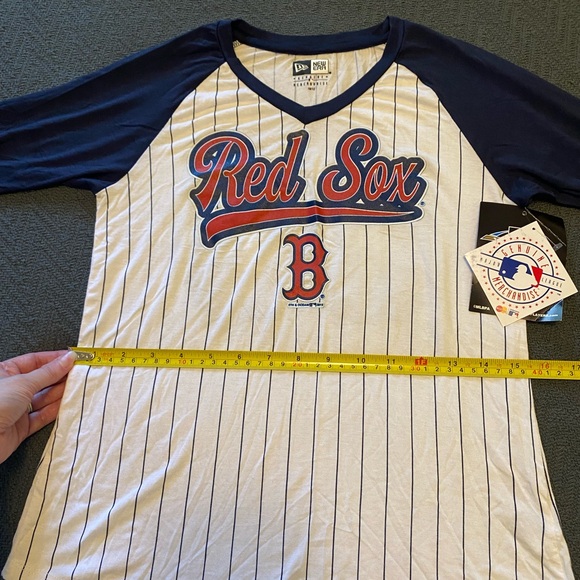 New Era Boston Red Sox Baseball Tee NWT Mookie Betts Jersey Pinstripes - Picture 4 of 8